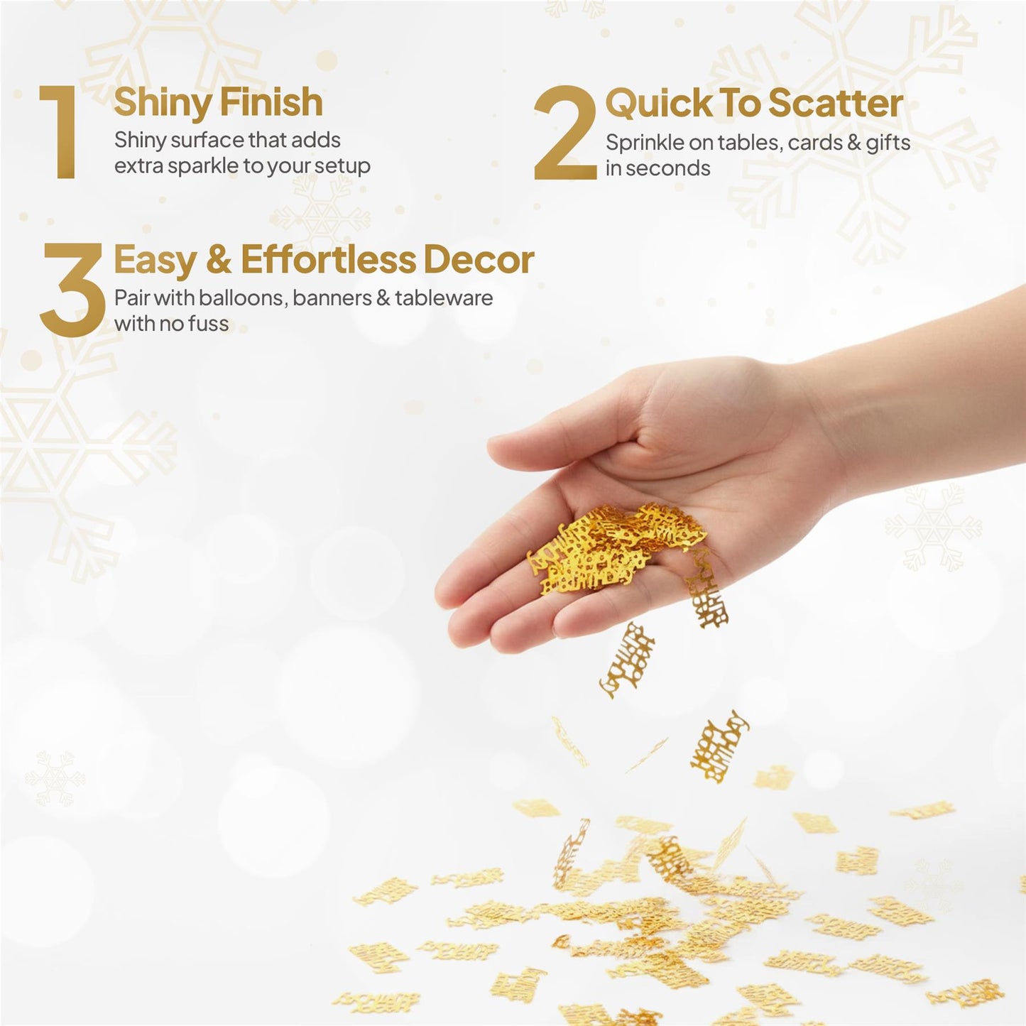 of 14g Gold Happy Birthday Confetti