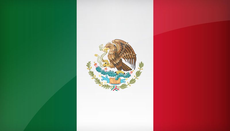 Mexico Flag 5x3ft With Eyelets