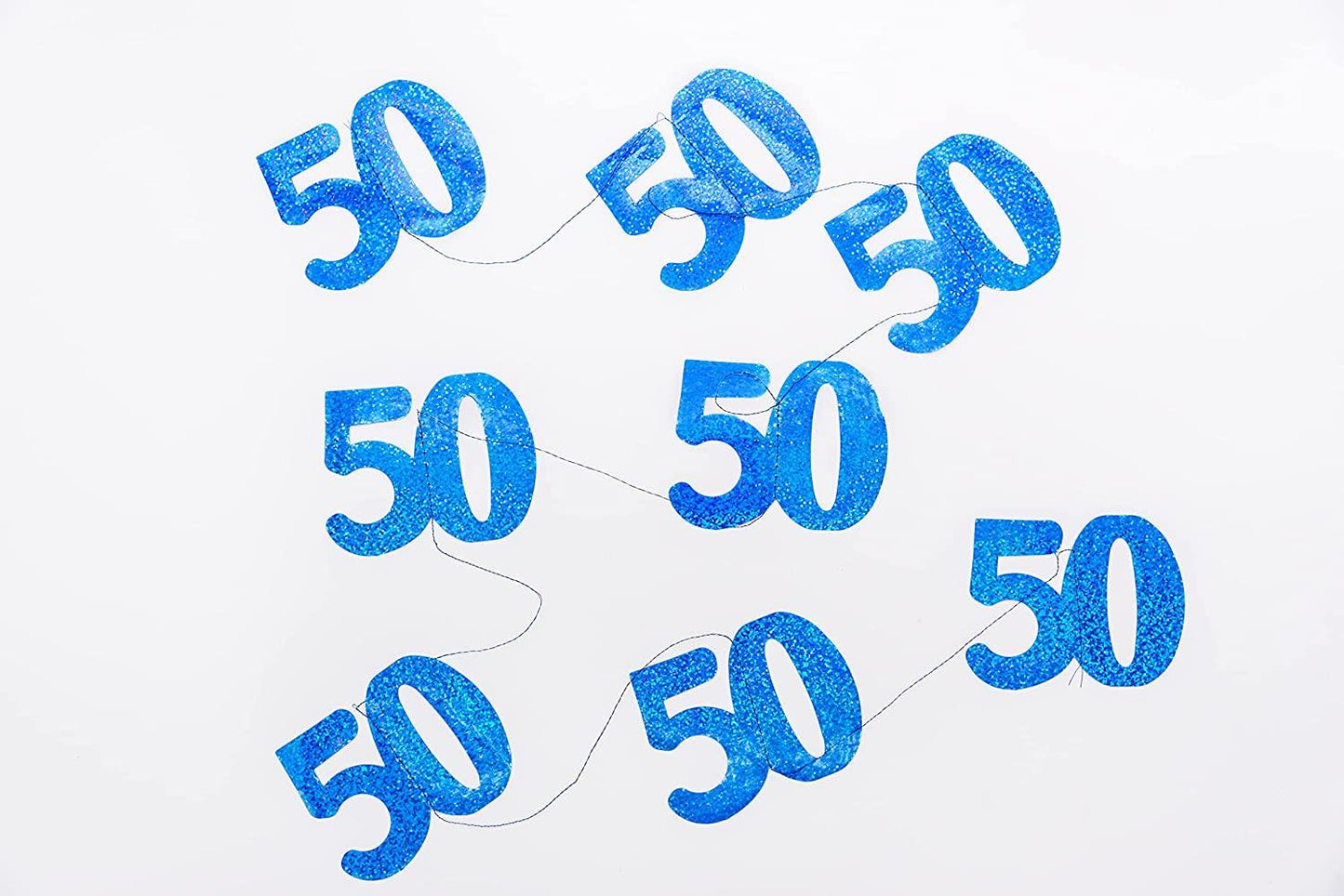 6 Blue 50th Decorations