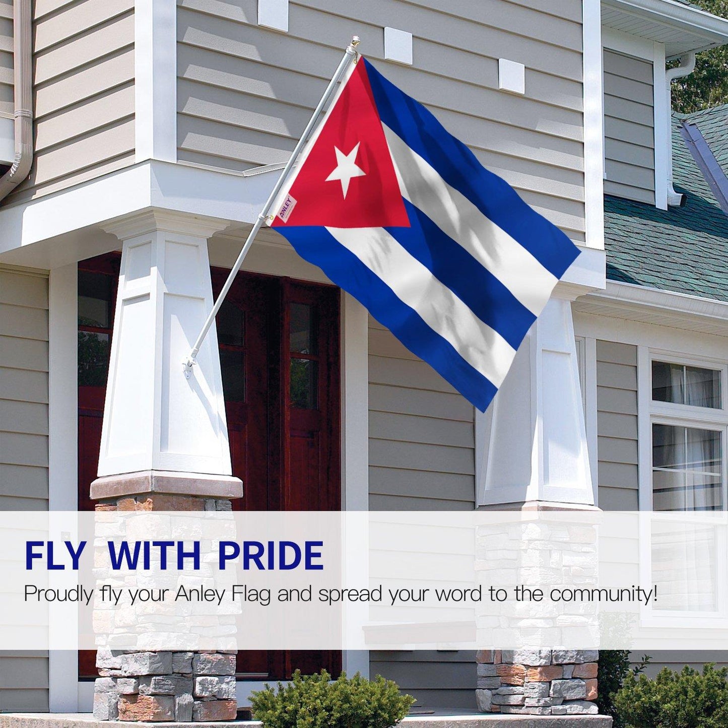 Cuba Flag 5x3ft With Eyelets