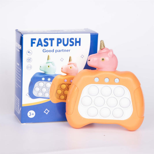 1 x Pink Unicorn Push Game Console