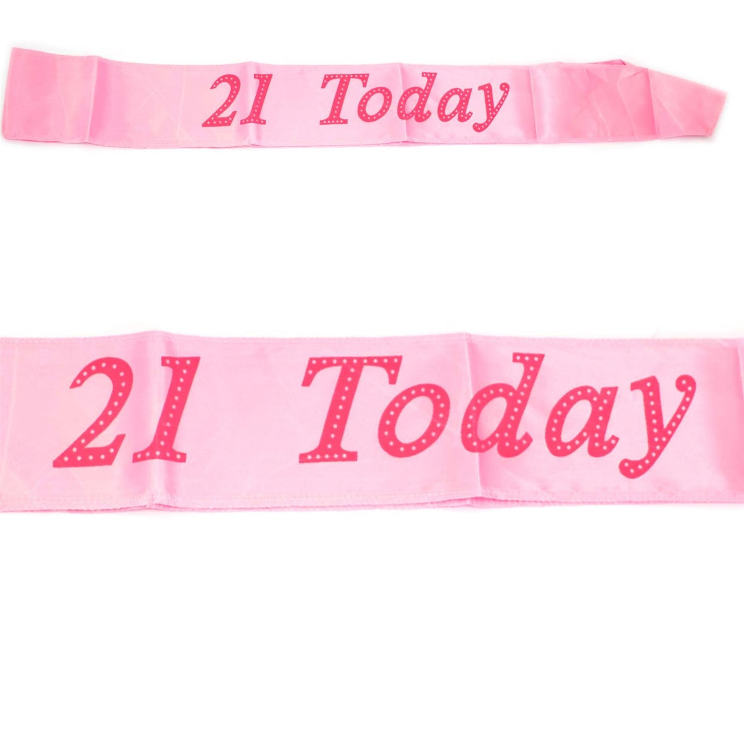 Pink 21st Birthday Sash