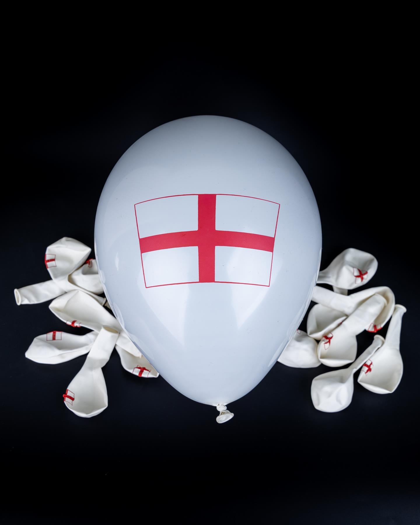England St George Flag Printed Balloons 10Inch 15Pcs