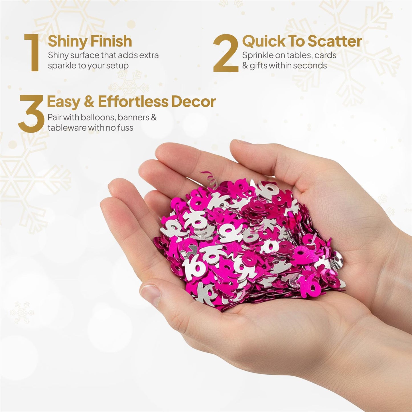14g 16th Pink Happy Birthday Confetti