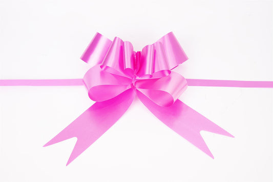 20 Hot Pink Pull Bows 50mm