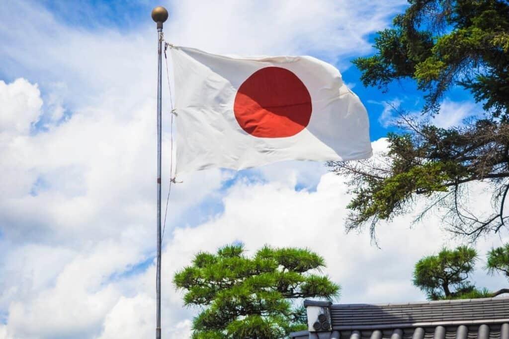 Japan Flag 5x3ft With Eyelets