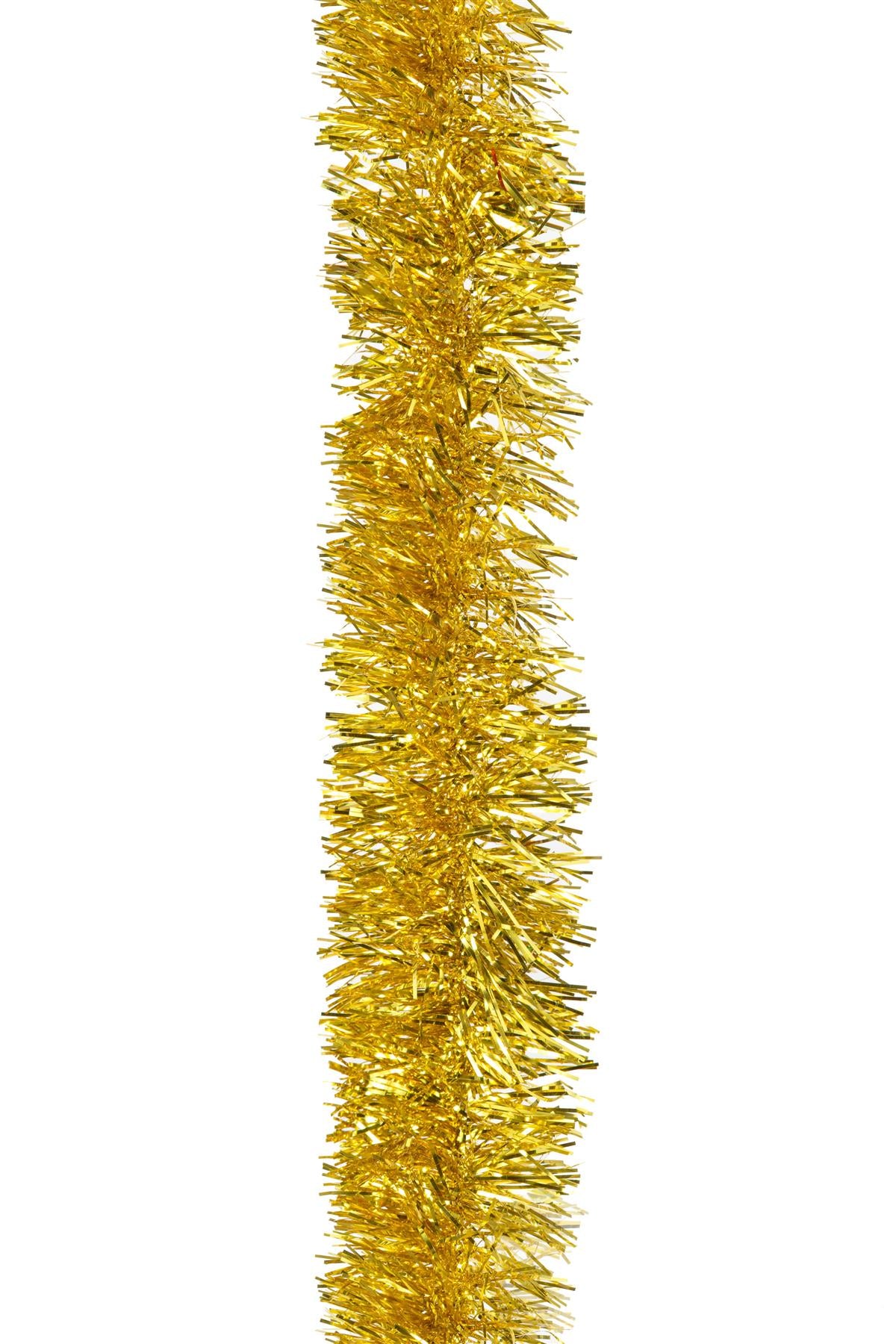 8 Gold Tinsel Trees (1.8m)
