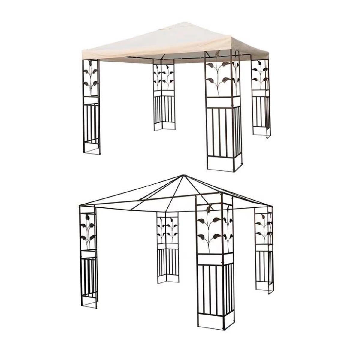 3x3m Gazebo with Powder-Coated Steel Frame