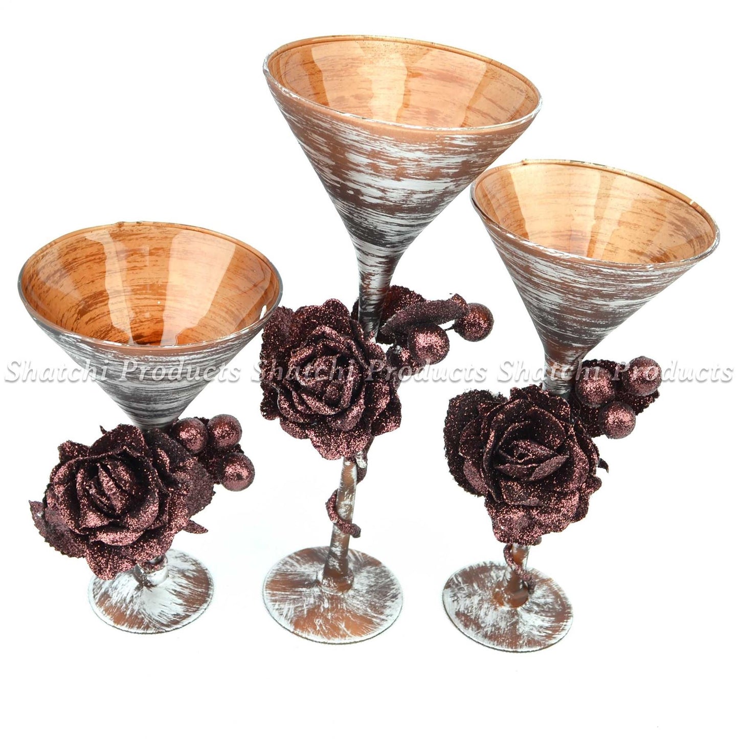 3 Decorative Candle Vase Holder Centerpieces