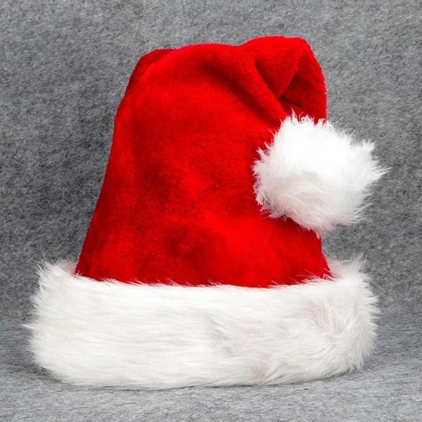 Deluxe Father Christmas Santa Hat Fancy Dress Accessory