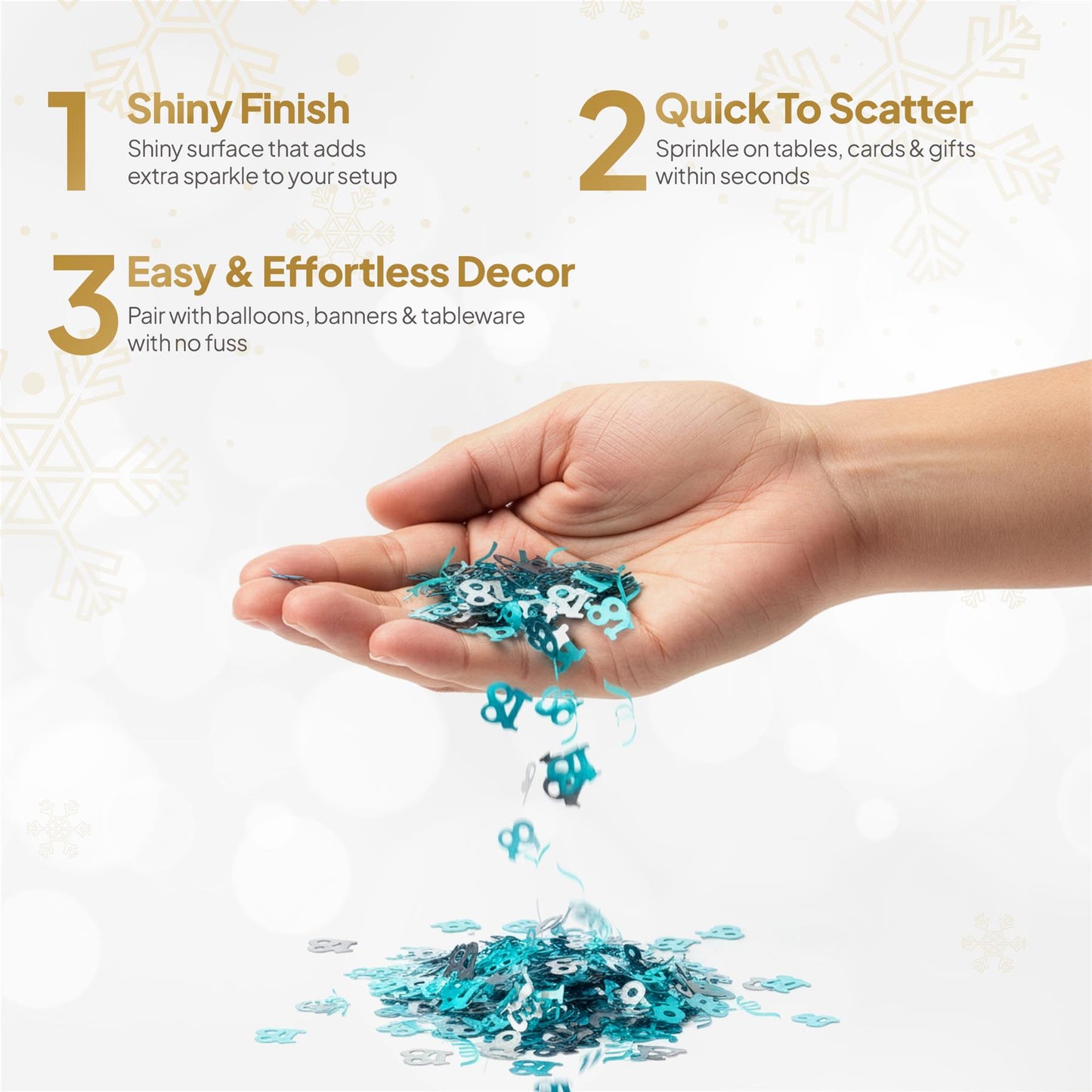14g 18th Blue Happy Birthday Confetti