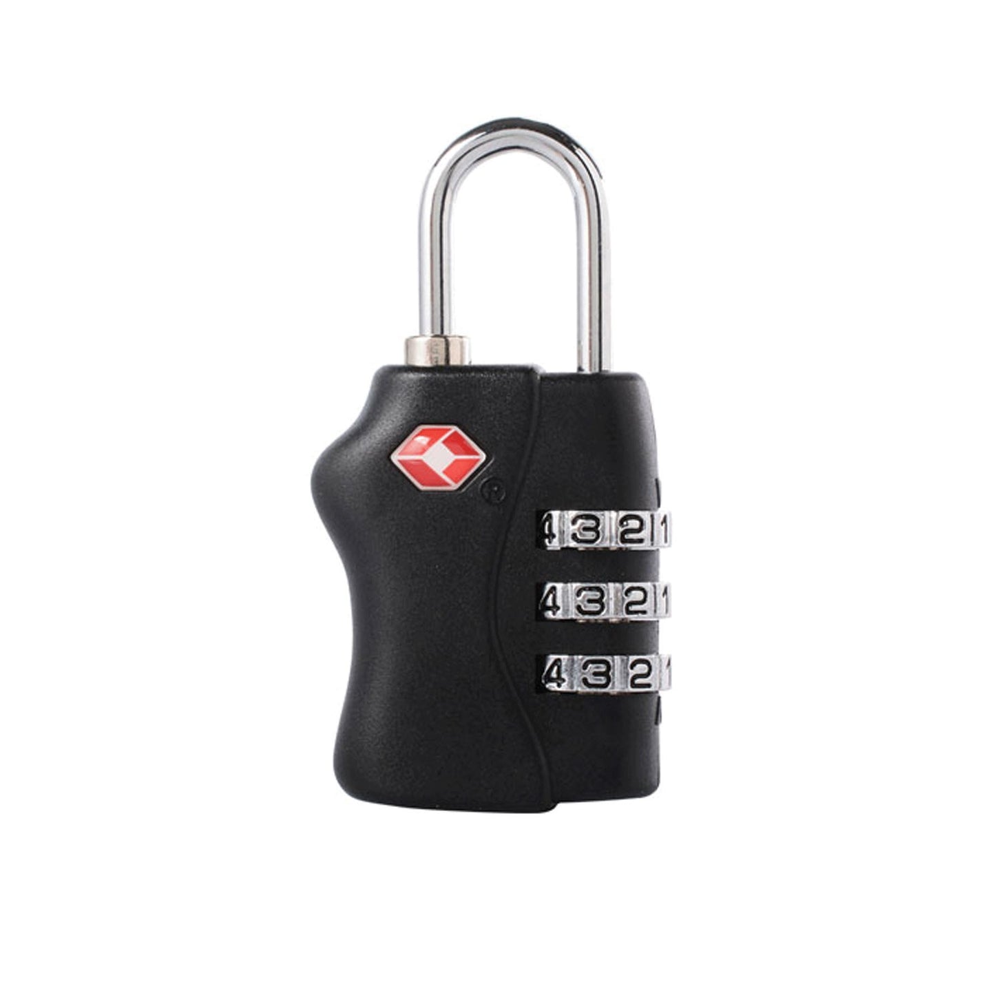 TSA Approved Black 3 Combination Travel Suitcase Luggage Padlock