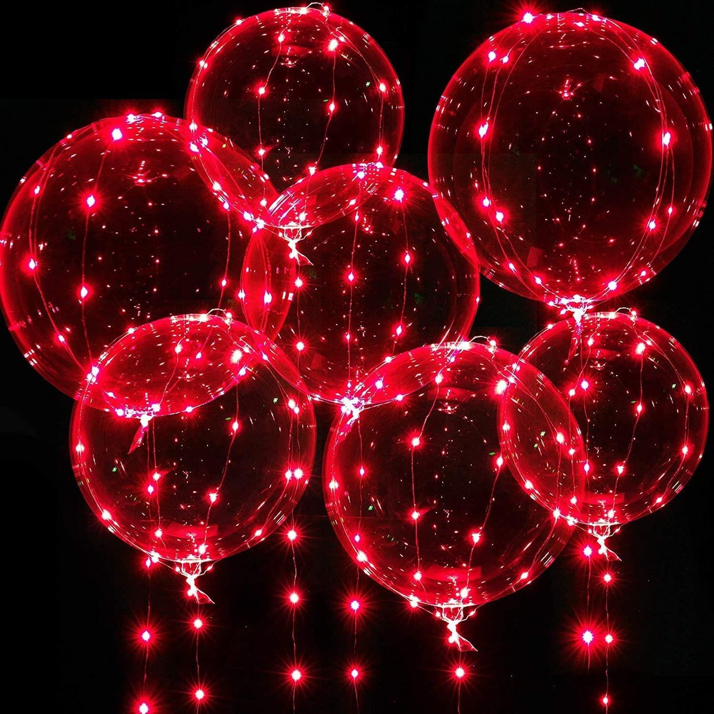 Red LED Balloon Decorations