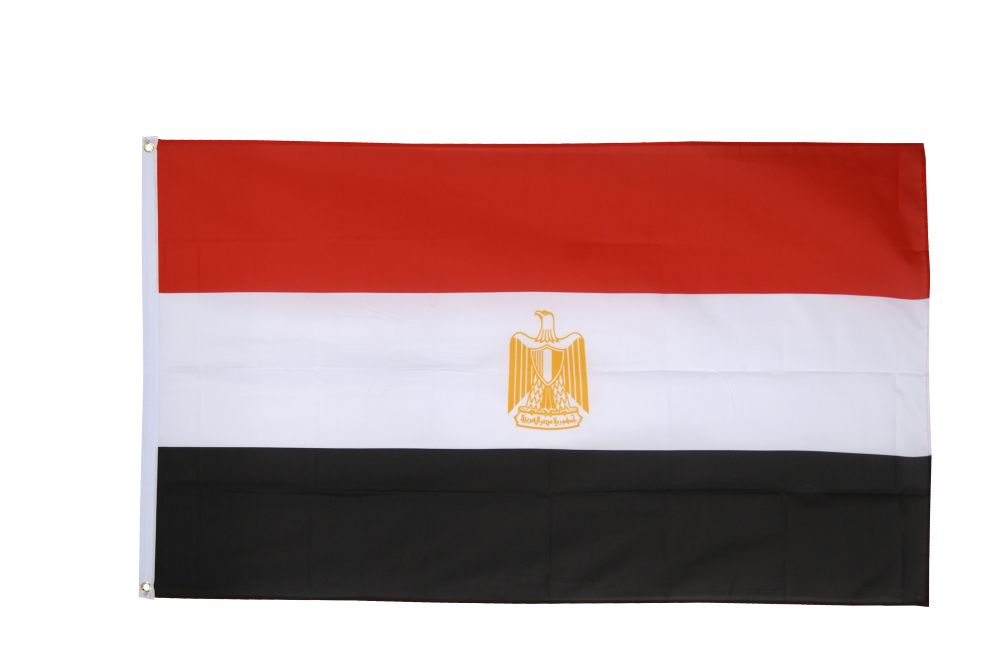 Egypt Flag 5x3ft With Eyelets