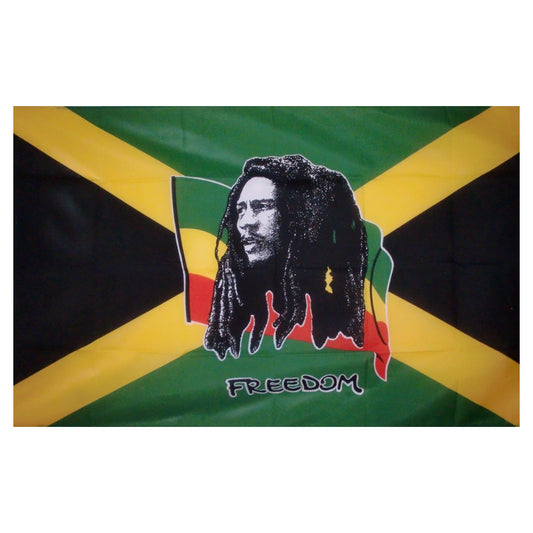 Bob Marley Flag - 5x3ft with Eyelets