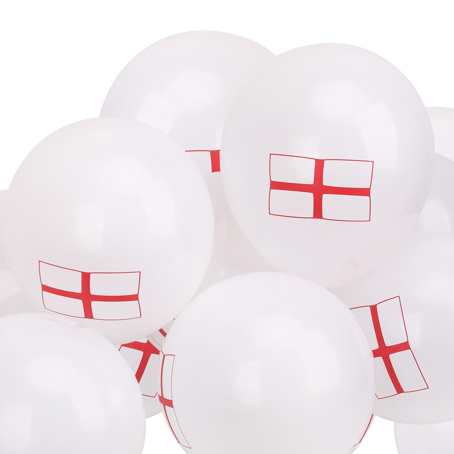 England St George Flag Printed Balloons 10Inch 15Pcs