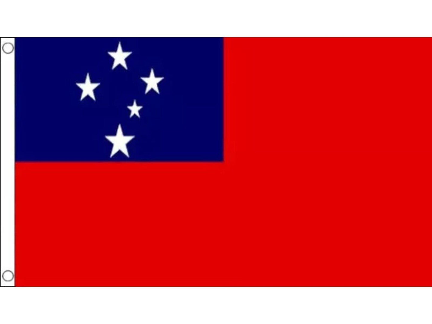 5x3ft Samoa Flag with Eyelets