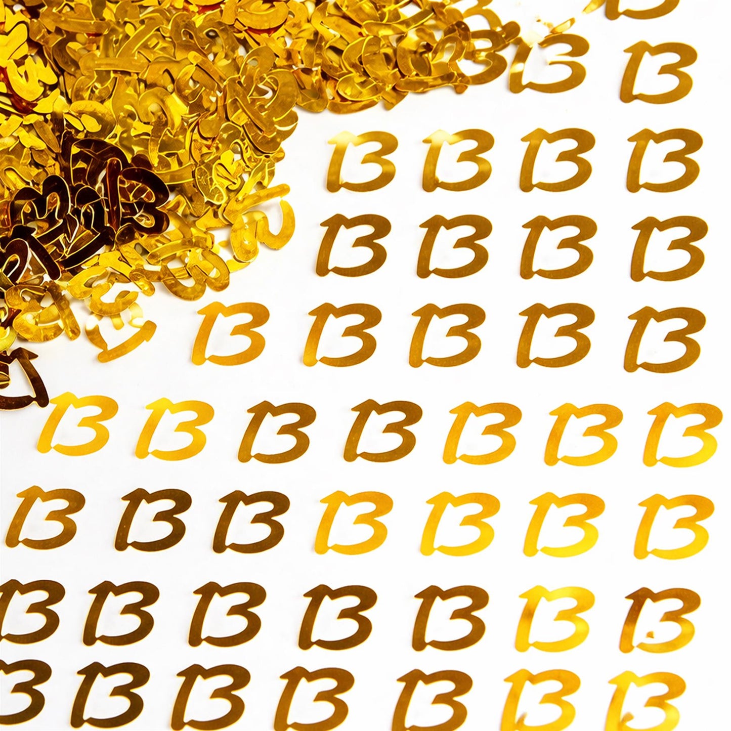 14g 13th Gold Birthday Confetti