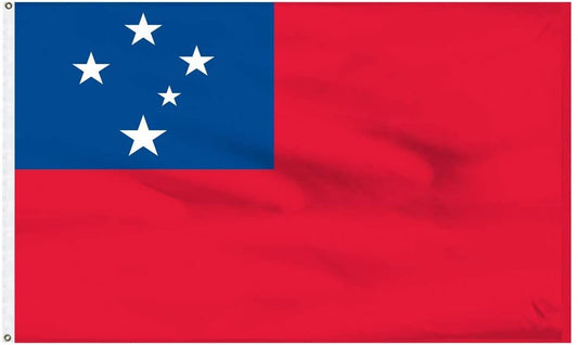 5x3ft Samoa Flag with Eyelets