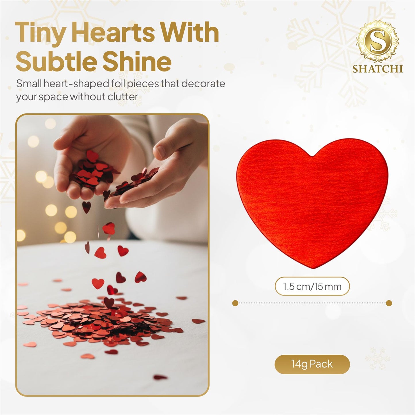 Jumbo Heart Confetti Red - 14g 1PK