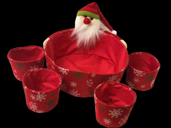 5pcs Christmas Novelty Basket Set