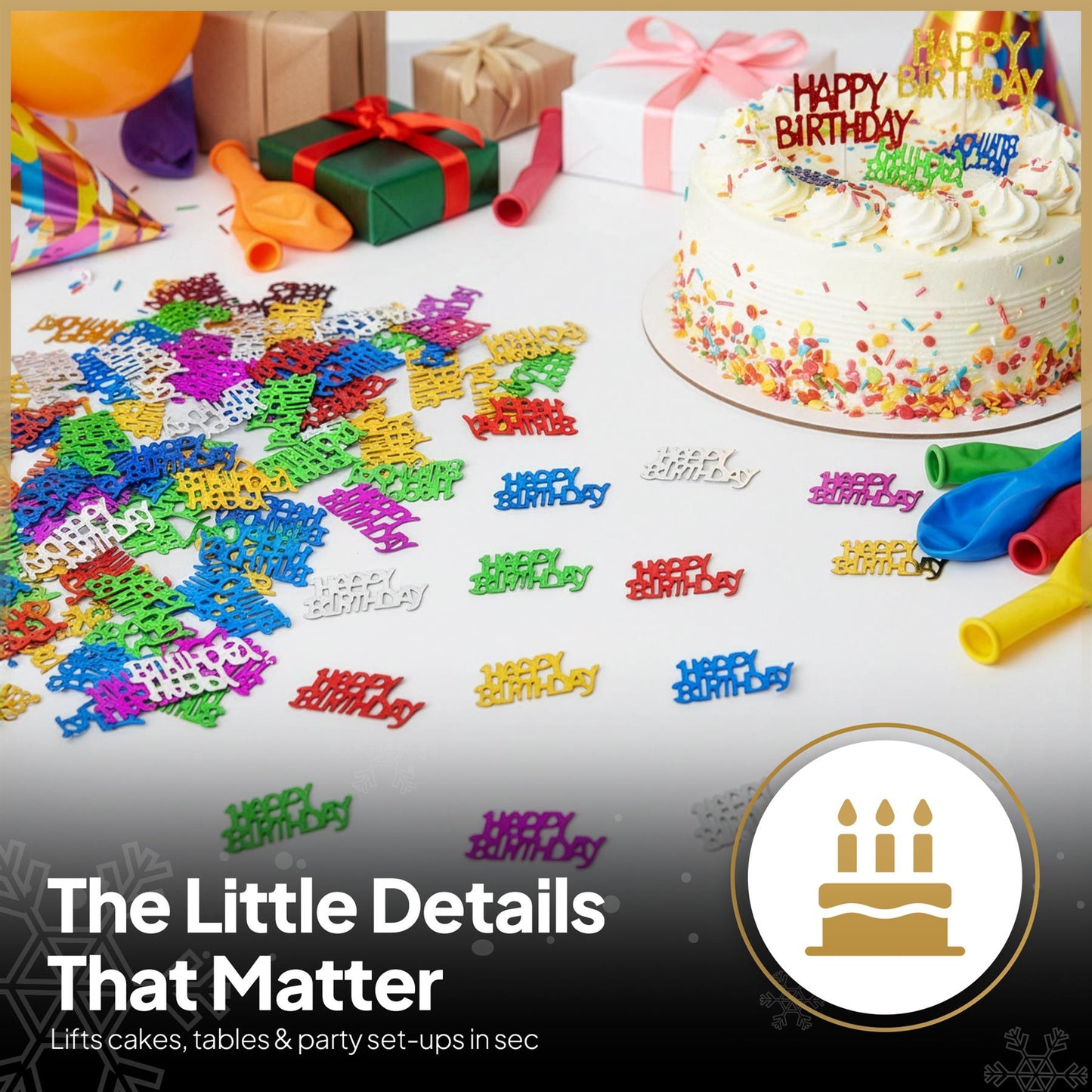 Multicolour Happy Birthday Confetti - 14g,