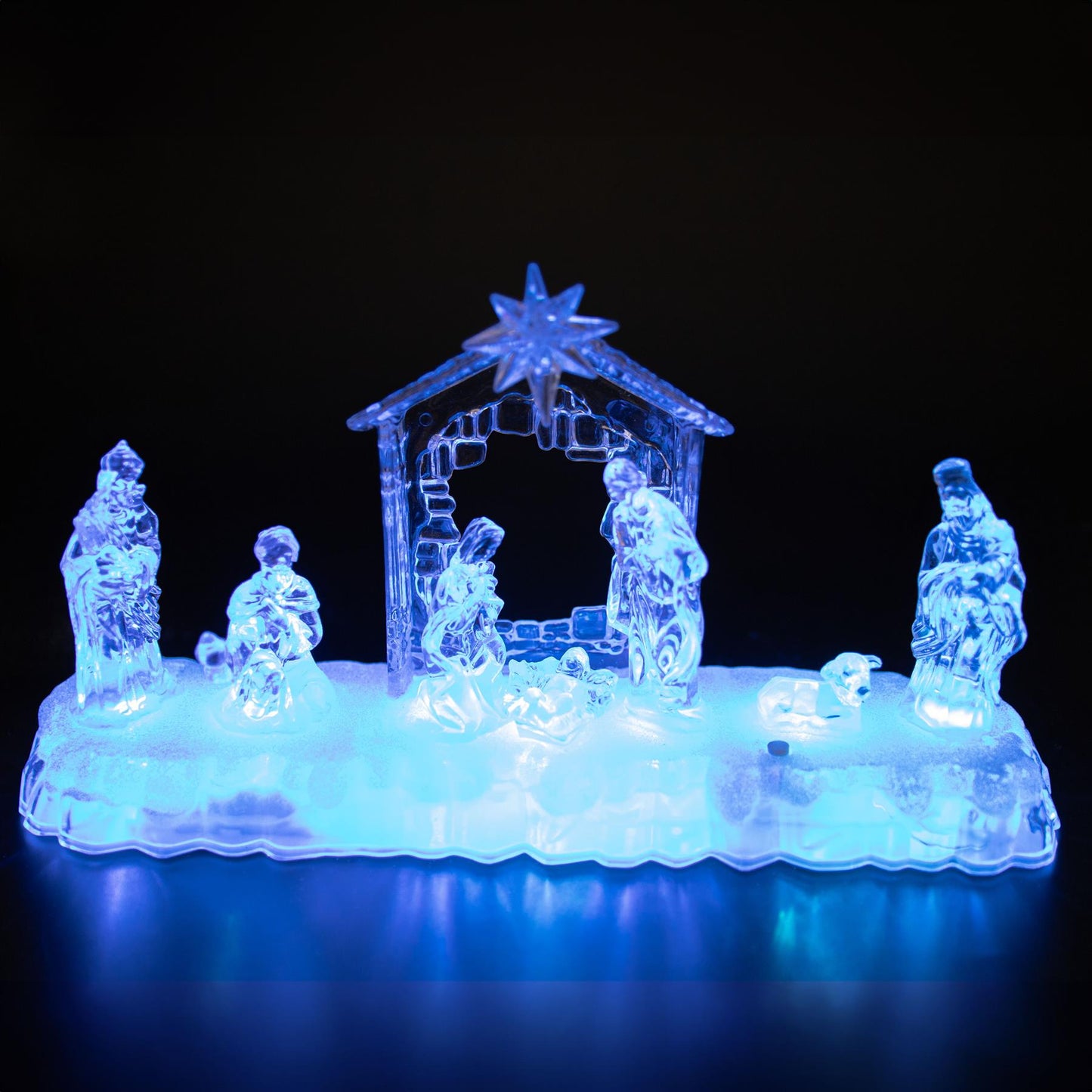 Acrylic Light Up Nativity Scene