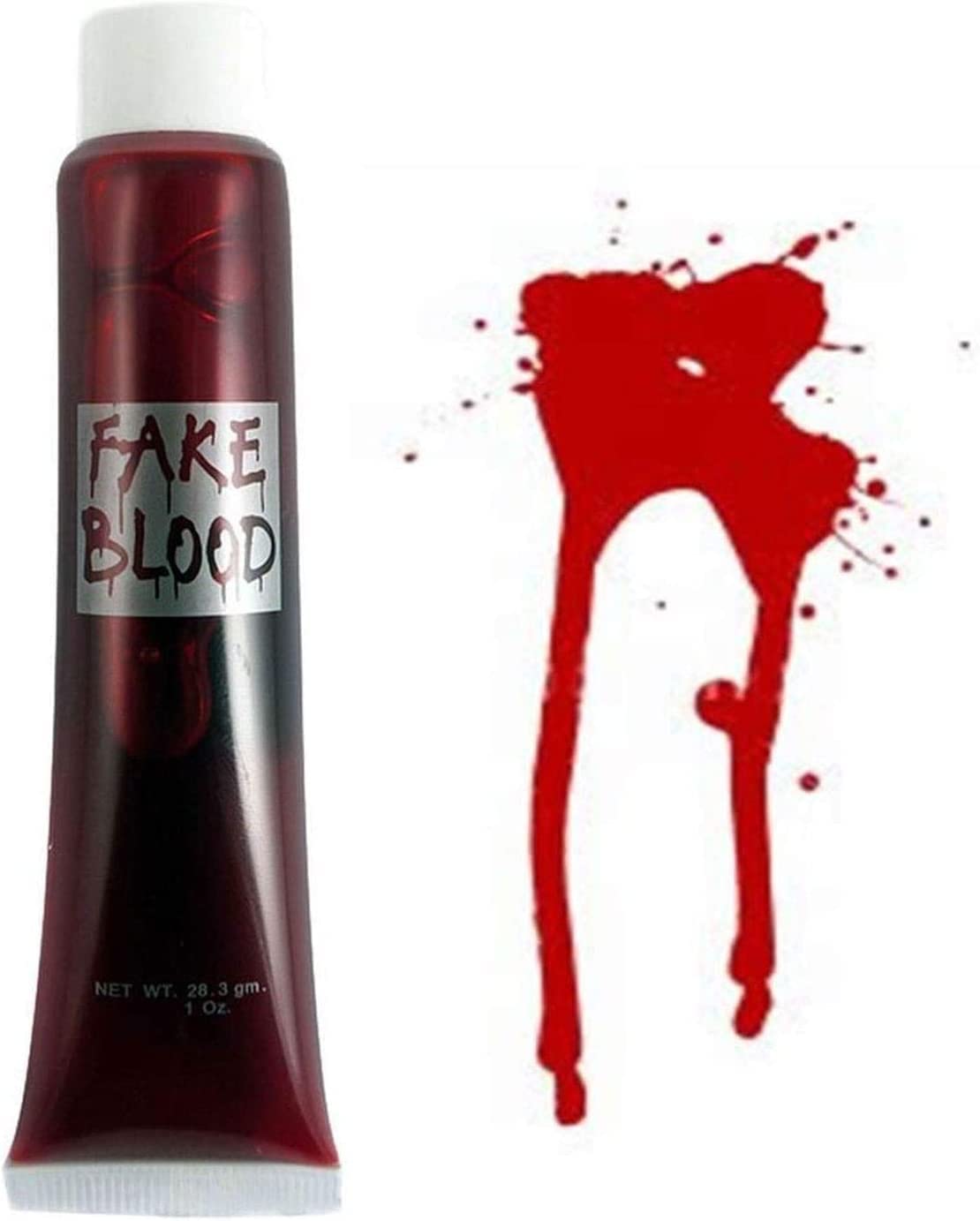28ml Fake Blood Tube - Halloween Horror Makeup for Wounds Modeling Face/Body