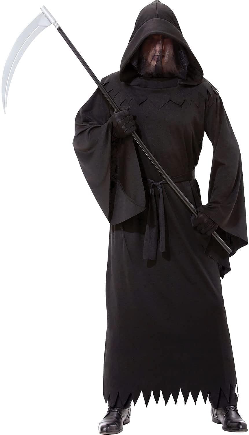 Men's Halloween Phantom Costume Hauntingly Beautiful Darkness Death Robe Outfit