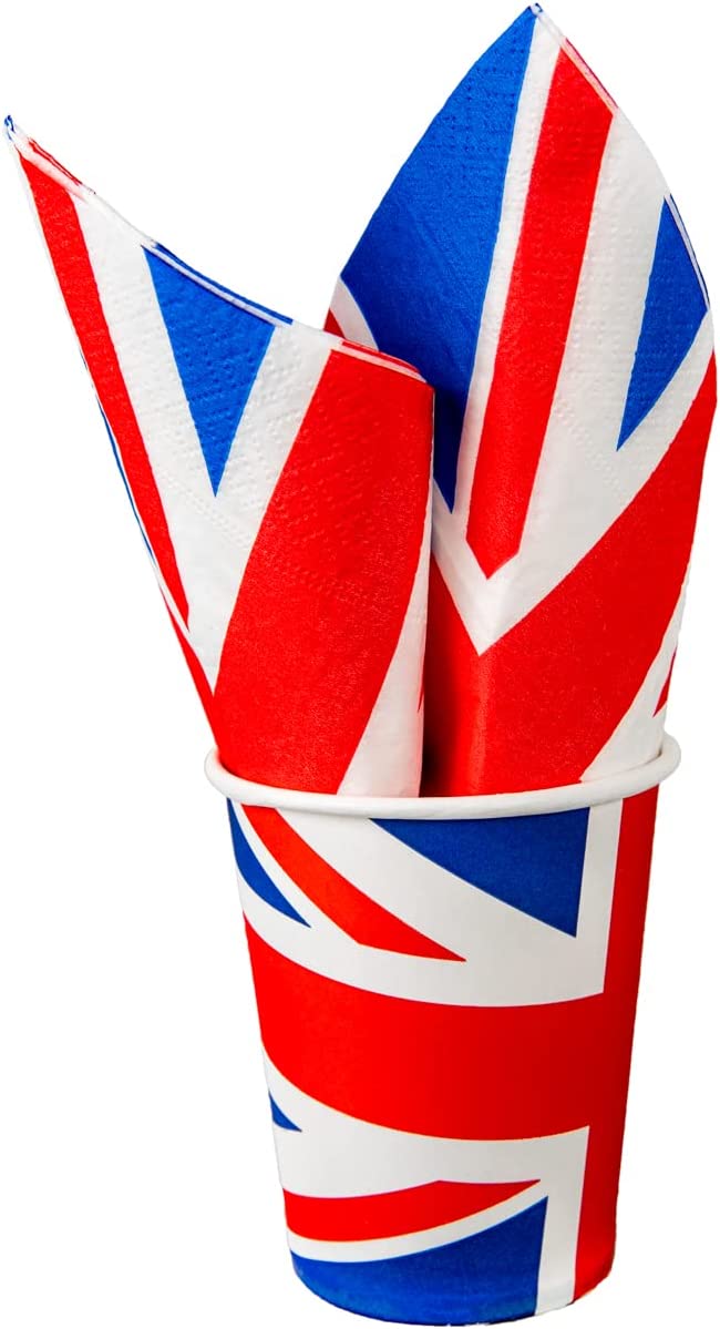Union Jack Paper Cups 10pcs