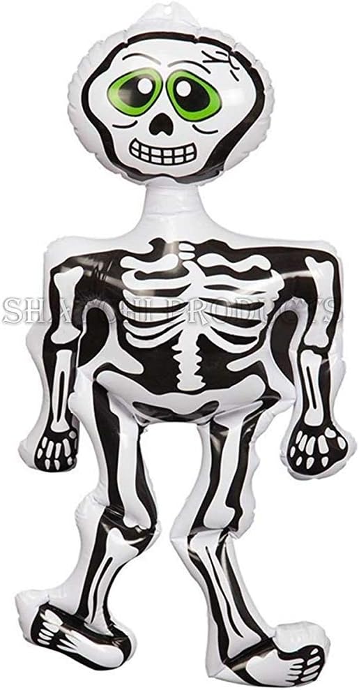 Halloween Inflatable Skeleton 73cm Spooky Blow-Up Toy Party Horor Decor