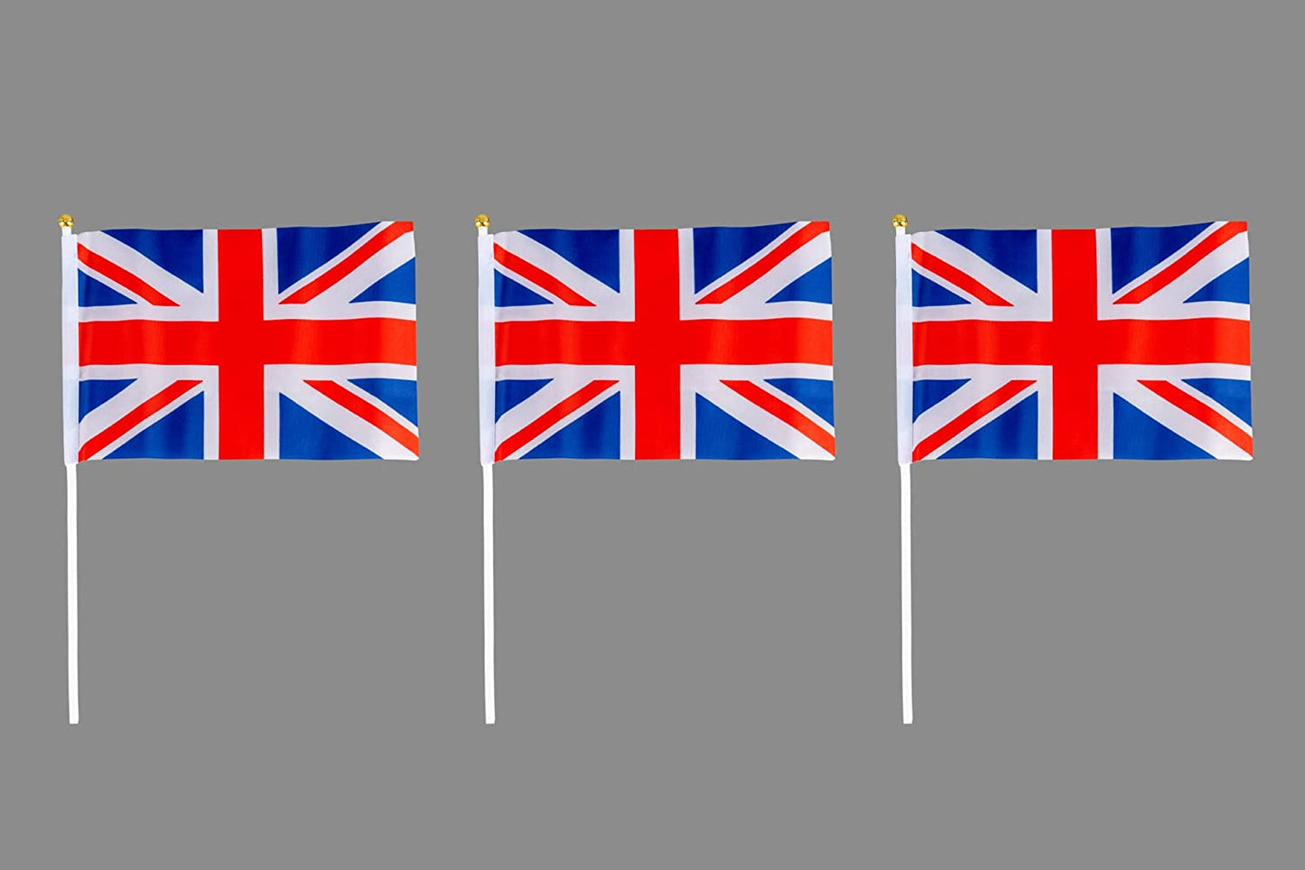 Union Jack Hand Flags 10pcs  Polyester