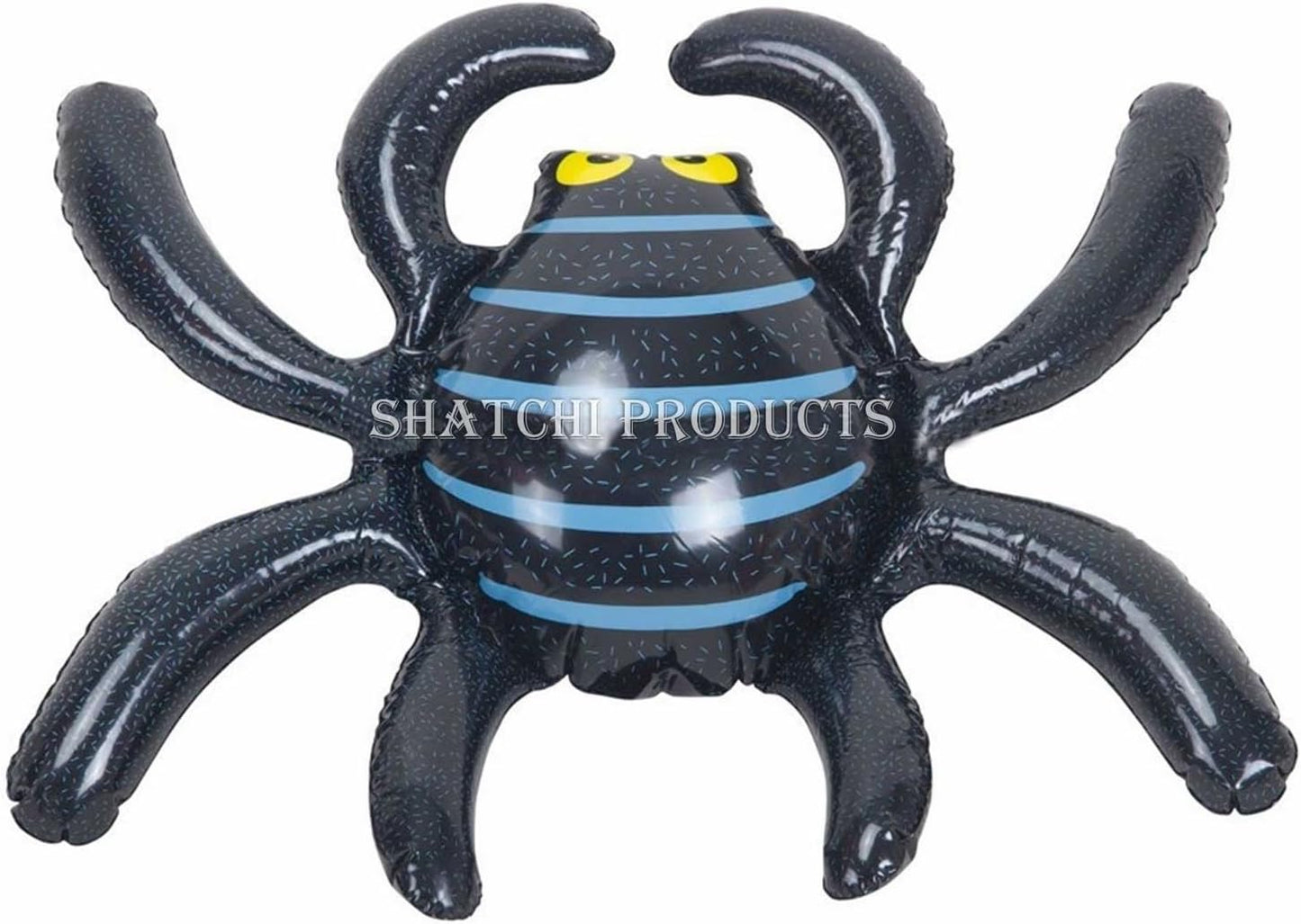 Large Inflatable Spider 46 x 36cm Halloween Decoration Party Scary Spooky Black