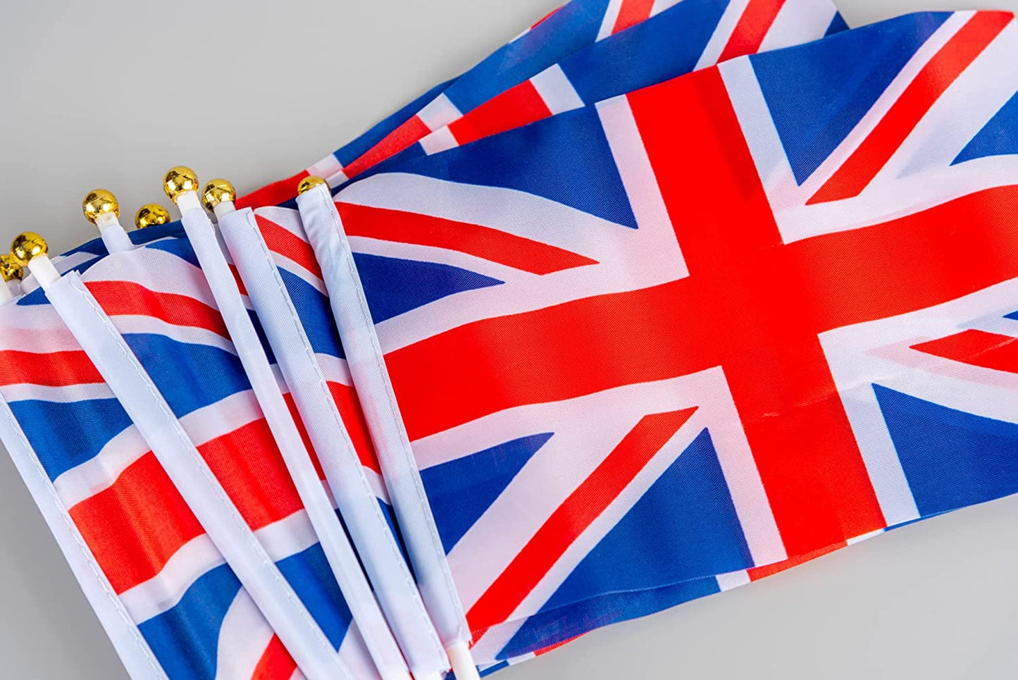 Union Jack Hand Flags 10pcs  Polyester