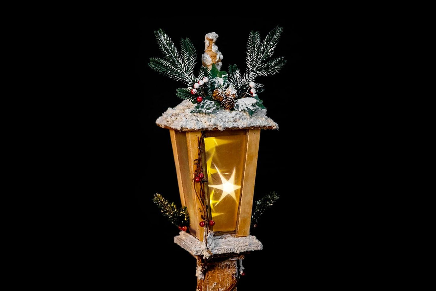 Christmas Wooden Lamp Post